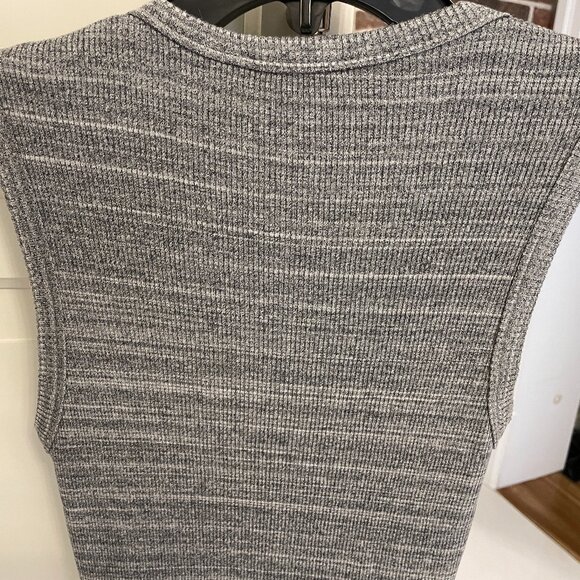 Aritzia Wilfred Free Ribbed Midi Dress, Gray, XS - Picture 6 of 12